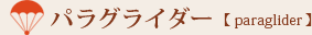 パラグライダー
